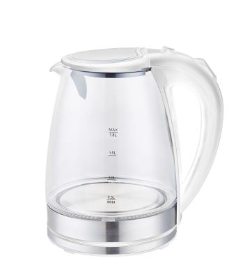 China 360 Degree Electric Kettle LED Indicator Rotation Base LY-905W Kettle Water Heater Glass Tea Kettle 1.8L for sale