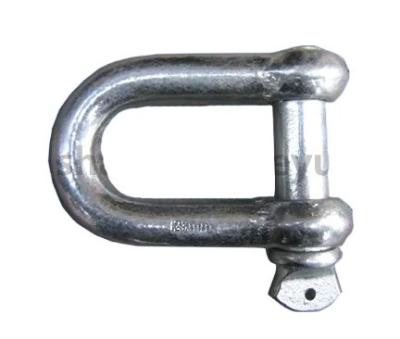 China Marine Anchor Recommended Sling Forged Quenched And Tempered US Type Screw Pin Chain Shackle D Soft Shackle Hitch for sale