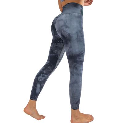 China High Quality Breathable Quick-Drying Hip Pants Yoga Pants Fitness Pants Ladies Seamless Yoga Clothes Tie-Dye for sale