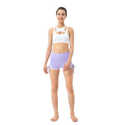 China Hip-Lift Breathable Warm Fitness Sports Selling Yoga Tight Adjustable Shorts With Drawstring for sale