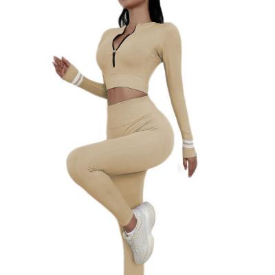 China Selling Breathable Like Hot Cakes Sports Gym Sports Suit Women Seamless Yoga Set for sale