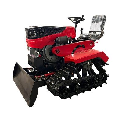 China Farm Work Machinery Cheap Agricultural Multifunctional Crawler Tractor Mini Diesel 50HP Tractor for sale