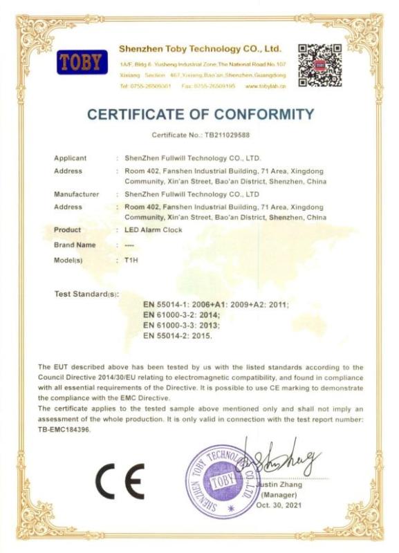 CE - Shenzhen Fullwill Technology Co., Ltd.