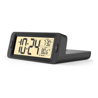 China LUMINOVA Fullwill Digital Alarm Clock Rohs With Alarm Digit Clock Dimmable Wireless Charging Led Display for sale