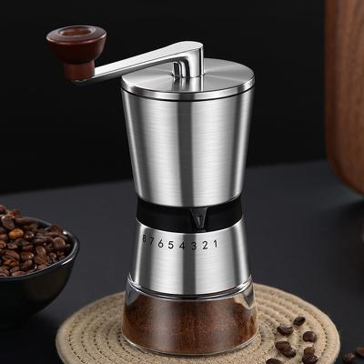 China Hot Sale Home Portable Fine Ceramic Grinding Core Stainless Steel Coffee Hand Detachable Grinder Eco-friendly for sale