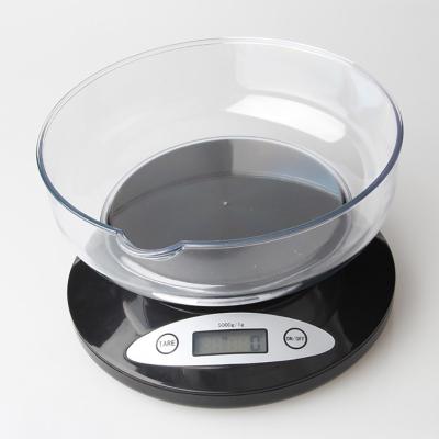 China WITH LID 5kg1g Environmental Manual Coffee Food Weighing High Precision Smart Led Electronic Digital Kitchen Scale Bowl for sale