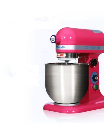 China Multifunctional Planetary Snacks Factory Kitchen Power 300w Motor Robot Support Food/Dough Mixer 7l for sale