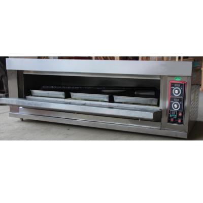 China 1 Deck 3 Trays Mini Pizza Baking Equipment Bakery Oven Commercial Bread Outdoor Gas Oven for sale