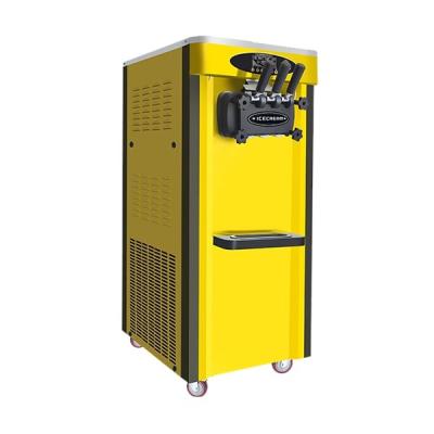 China MK-25C Automatic Bakery Stainless Steel Soft Ice Cream Machine 3 Colored Flavors for sale