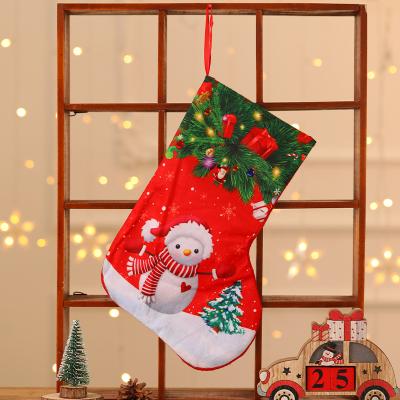 China 3D Assembly/Eco-friendly/Cute/Novelty/Manual/Wholesale Fancy/Promotional/Custom Christmas Tree Socks Cloth Christmas Stocking Gift Bag Hanging Stocking for sale