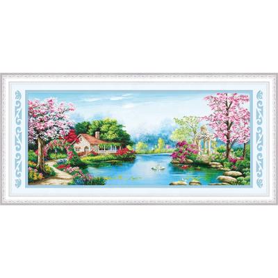 China Fashion Wholesale Diy Landscape Cross Stitch ab Crystal Diamond Painting Kit For Beginners for sale