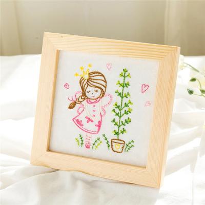 China Goods Wholesale Elf Girl Decoration Embroidery Kit Craft Sewing DIY Handmade Embroidery Kit for sale