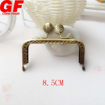 China Wholesale Fashion Purse Bag Coin Accessories Metal Frame Kiss Clasp Lock Metal Coin Purse Purse Frame for sale