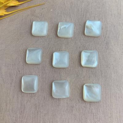 China Color Game or Fire Wholesale Custom Natural Square Cabochon Shell Pearly Loose BROOM Gemstone for Jewelry Inlaid Rings Charm Accessories for sale