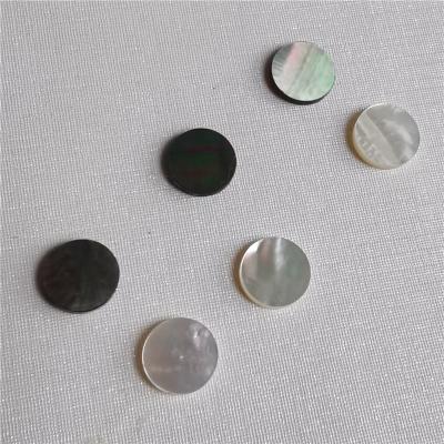 China Color game or fire wholesale custom round natural pearlescent cabochon shell jewelry diy accessories for sale