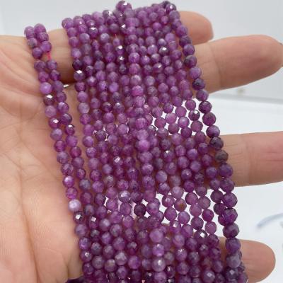 China Making Jewelry Necklace Bracelet Earring Natural Gemstone Ruby Sapphire Emerald Stone Loose Beads Faceted For Jewelry Making DIY Necklace Bracelet Accessories for sale