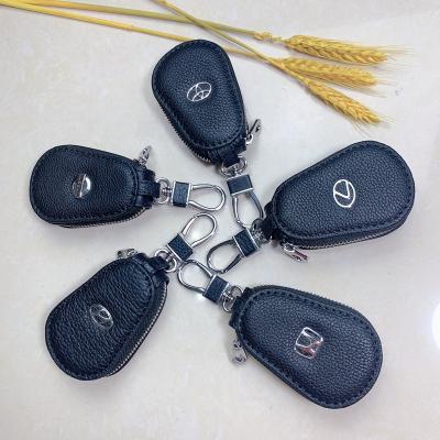 China Unisex Fashion Leather Car Key Cover Case For Toyota Nissan Hyundai BMW Mercedez for sale