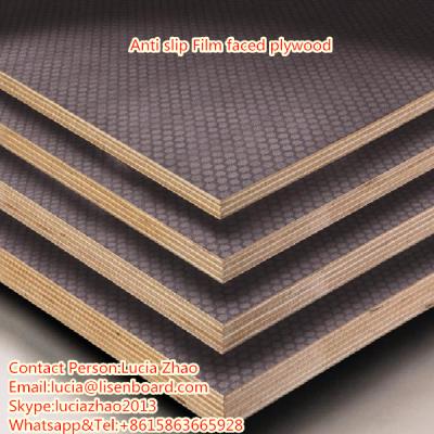 China Outdoor 6mm 18mm Anti-Slip Film Faced Plywood, Peru Market Film Faced Plywood for sale