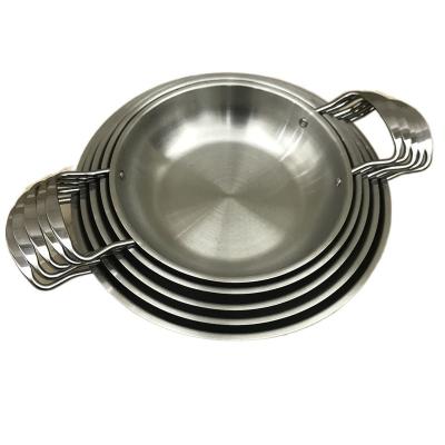 China Sustainable Widely Used Various Supplier Tools Cookware Stainless Steel Nonstick Frying Pan for sale