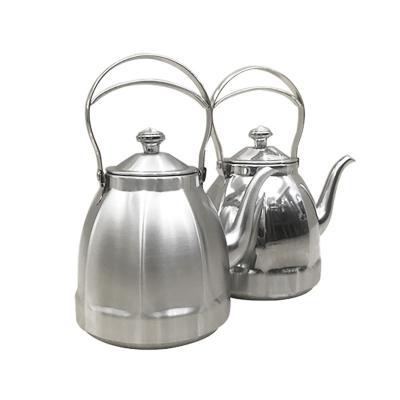 China Minimalist Newly Designed Bestselling Coffee Pot with Syringe Syringe 304 Stainless Steel Teapot Set Teapot for sale