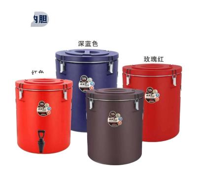 China Package Stainless Steel Three Layer Insulation Cold Storage Insulation Ice Bucket Food And Water Cooling Insulation Bucket for sale