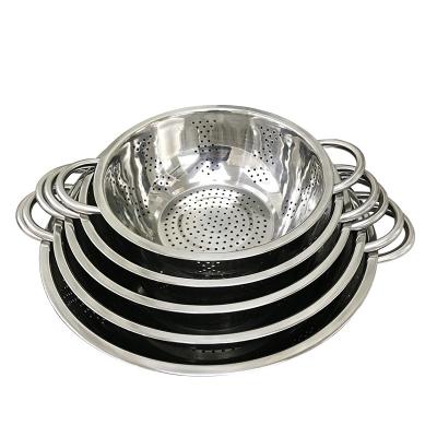 China Viable wholesale fine quality multifunctional home use drain metal kitchen strainer basket for sale