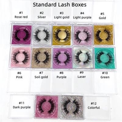 China Long Lancybeauty Natural 20mm Design Private Label Strip Lashes Mink Lashes Custom Lash Box Wholesale for sale