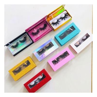 China Lancybeauty Custom Logo Pink Long Natural Lash Boxes Mink Eyelashes Wholesale 25mm-30mm for sale