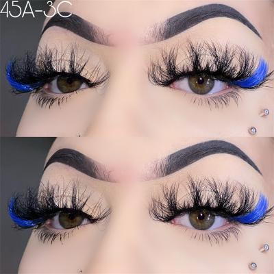 China Lancybeauty Colorful Logo Cheap Price Color Lashes Customized Hot Sale Strips Eyelash Custom Box Mink Lashes Colorful for sale