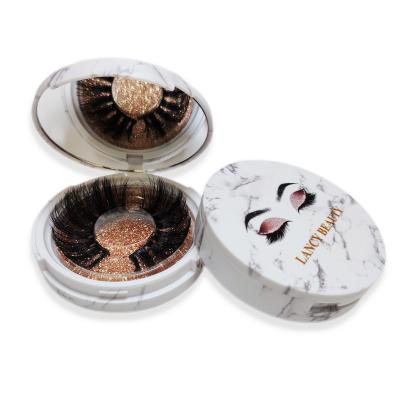 China Natural Cheap Long Cruelty Free Vegan Lashes Private Label Mink Lashes Synthetic Eyelashes 3D Full Strip Eyelashes Wholesale Seller for sale