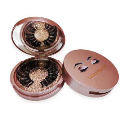 China Lancybeauty Natural Custom Long Round Lashes Package Box Eyelashes Manufacturers False Eyelashes Sell Mink Eyelash With Private Logo Wholesale for sale