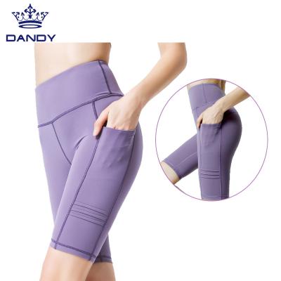 China Breathable Yoga Shorts Custom Design High Elastic Sport Shorts Women Trainer Yoga Shorts Home Wear for sale