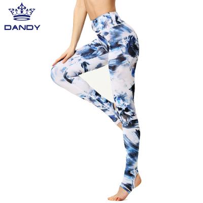 China Hot-selling breathable high waisted workout printing yoga leggings with custom logo for women for sale