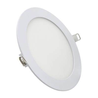 China Factory supply commercial 3w 6w 9w 12w round aluminum slim recessed led panel light for sale