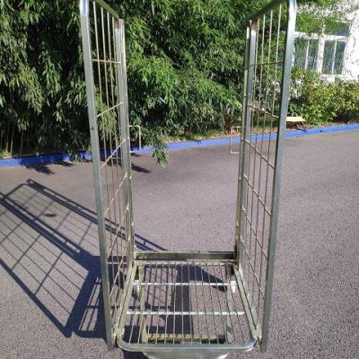 China Industrial 2 Sided Roll Pallet Cage Container for sale