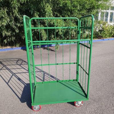 China Industrial L Type Roll Pallet Cage Container Trolley for sale