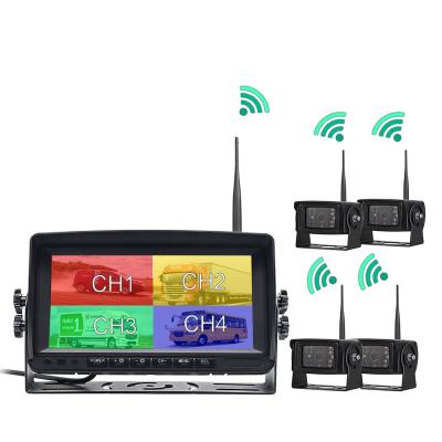 China Digital Reversing Wireless Aid AHD Truck DVR Split Screen Monitor Night Vision Reverse Recorder Wifi Backup Camera For Bus Car Display for sale