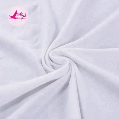 China Breathable sapndex fabric supplier white plain nylon fabric / full matte nylon swimwear fabric for sale