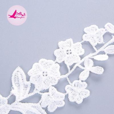 China Viable Polyester Fabric Crochet Dobby 100% Chemical Cheap Border Lace Trimming for sale