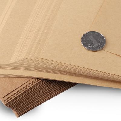 China Waterproof Customized Size And Gsm Brown Wholesale Wrapping Recycled Kraft Paper Sheet For Boxes for sale