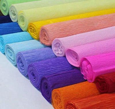 China A4 color print and artificial cardboard cartulina paper80 gsm printing paper craft crepe paper, flower crepe paper, florist crepe paper for sale