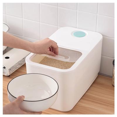 China 5kg10kg Capacity High Capacity Food Storage Container Rice Storage Container Moistureproof Airtight Plastic Box for sale