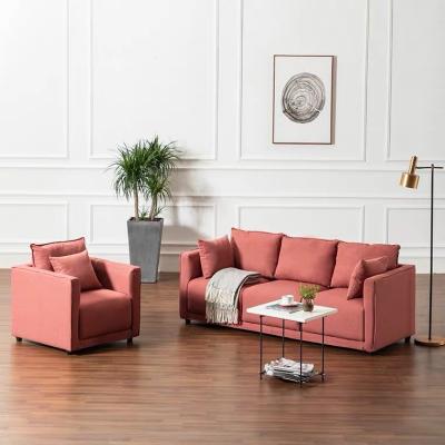 China Best Selling Comfortable Fabric Sofa Chairs Living Room Sofa Modern Fashion Design Optional Furniture Color Fabric for sale