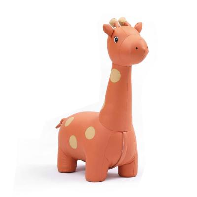 China Factory Direct Sale Cute Cheap Chair Stools Giraffe Shape Multi Color Optional Home Furniture Animal Stool for sale