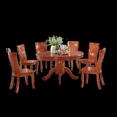 China Sturdy And Durable Traditional Table Set Wooden And Particleboard Kitchen Dining Dining Chairs With Wooden Legs For Sale for sale