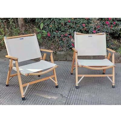 China Factory Statistical Trend Outdoor Beach Cloth Chair Easy-Carry Wooden Folding Camping Portable Folding Chairs for sale