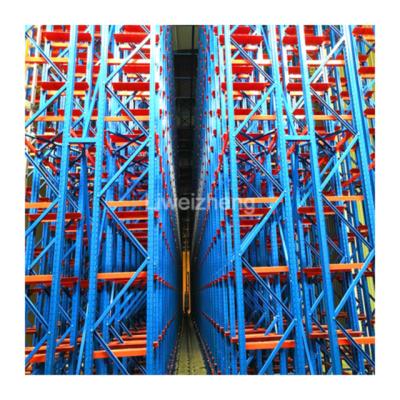 China Professional High Density Corrosion Protection Design Pallet Conveyor Systems Warehouse Automatic Racking ASR System for sale