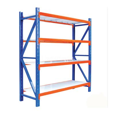 China Corrosion Protection Factory Price Warehouse Storage Racks Medium Duty Metal Boltless Shelving for sale