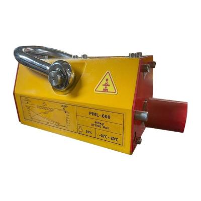 China New Industrial Magnet Permanent Lifting Magnet PML600 Lifting Magnetic Lifter For Handling Cast Iron Material In 3.0times, 3.5times for sale