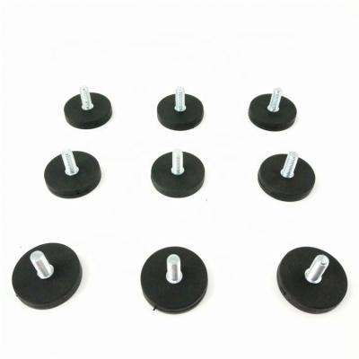 China Industrial Magnet Magnet Coated Rubber Pot Neodymium Magnetic Hook With Screw for sale